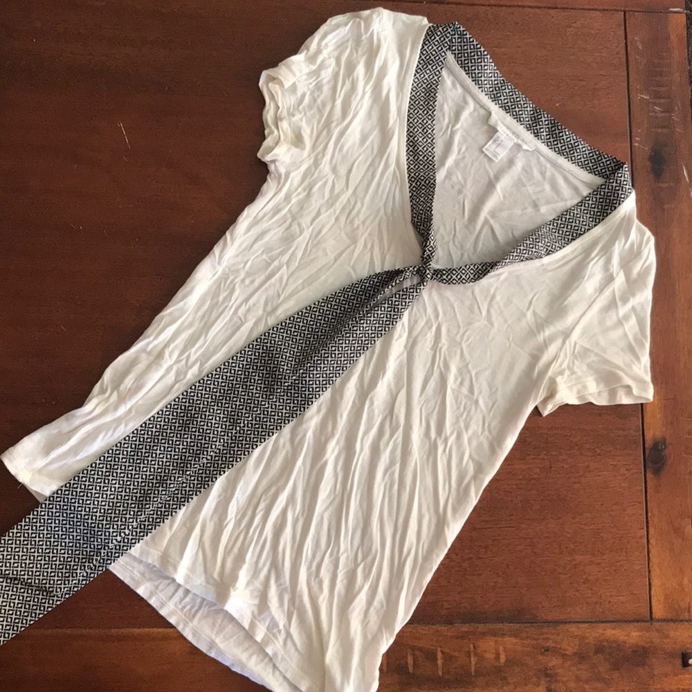 Tie neck blouse